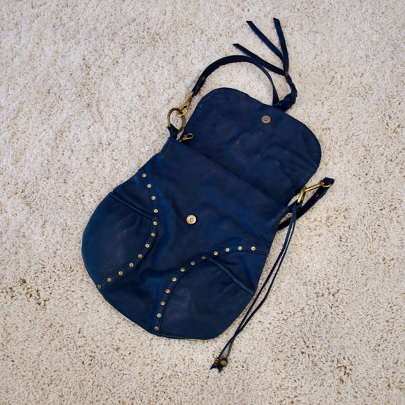 Aaneta Leather Hobo Crossbody With Studs - Picture 5 of 6